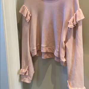 Love Shack Fancy pink sweater